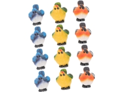 2 Juegos De Micropaisajes De Pájaros, Modelo De Pájaro Disuasorio De Cuervos, Bonsái