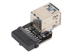 Adaptador Usb 20pin A Usb3.0/3.1 Dual Conductividad Buena Conector Convertidor De Computadora