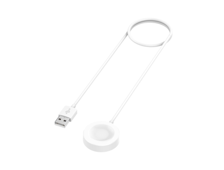 Cable de carga USB magnético Huawei Watch GT 2 Pro / GT 2 ECG, 1 m, estilo: una pieza (blanco)