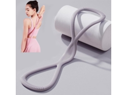 Bandas De Resistencia De Silicona De 25 Lb Con Asas Antideslizantes Para Ejercicios De Hombros, Espalda Y Brazos, Color Gris. Gertiz