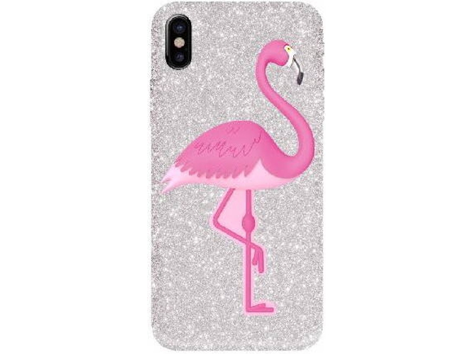 Funda iPhone X, XS BENJAMINS 3D Falming Rosa