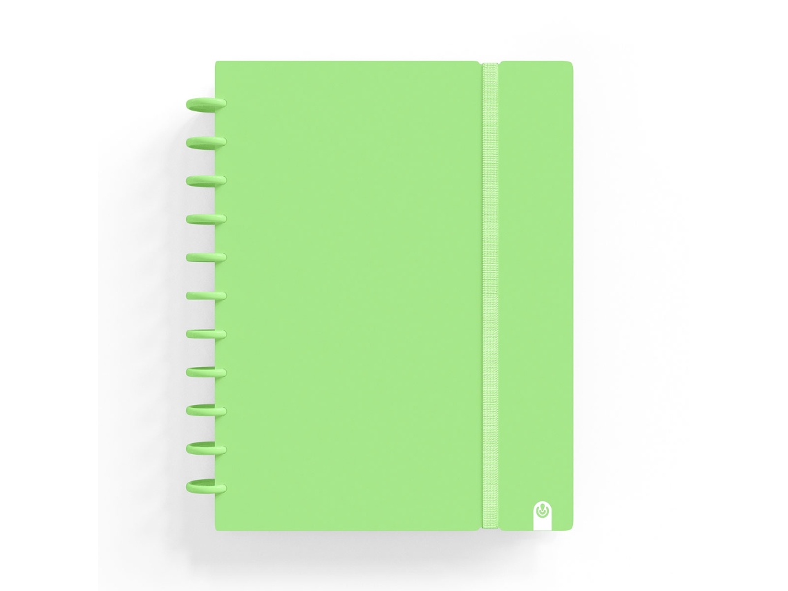 Cuaderno INGENIOX A4 Rayado 80Hj 100G Foam C/Goma Elástica Verde Pastel 66024021