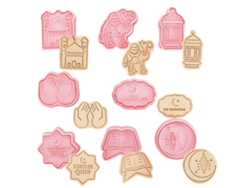 8 Moldes 3d Para Galletas, Ideales Para Fiestas De Eid Y Ramadán, Decoración De Pasteles Y Repostería.