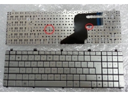 Teclado para Portátil Asus N55 N57 N55S N55Sf N55Sl N75 N75Sf N75Sl N75S N75Y Plateado