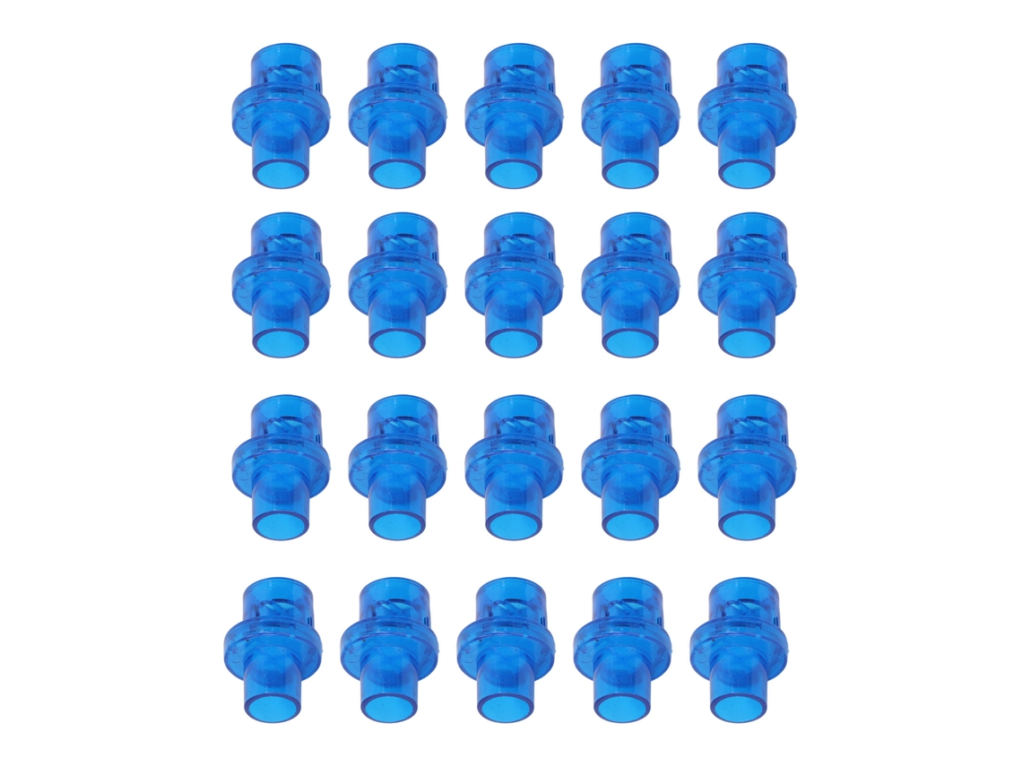 20 Válvulas Unidireccionales Para Reanimador Cardiopulmonar (accesorio De Repuesto) - Azul