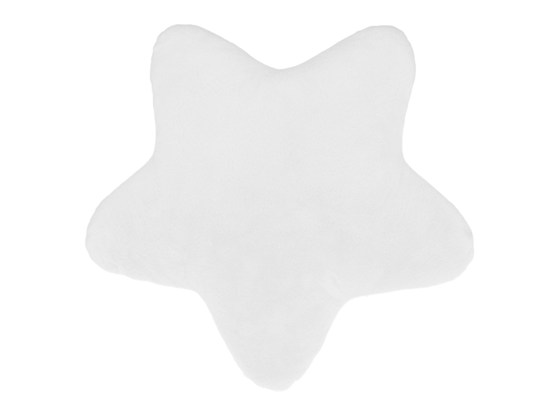 Dan26-almohada Estrella Suave Decorativa Peluche Juguete Para Sofá Dormitorio Coche 19.6 Pulgadas Blanca