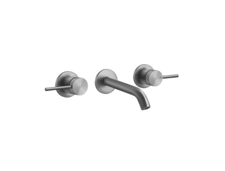 GESSI 316 Trame set de montaje para mezclador de lavabo de pared de 2 mandos, caño fijo, sin desag&uuml,e automático, 54392