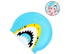MEOIRUERY 1 Pieza Gorro de Baño Impermeable Cómodo para Niños, Gorros de Natación con Dibujos Animados Antideslizante para Pelo Largo y Corto, Gorro de Silicona