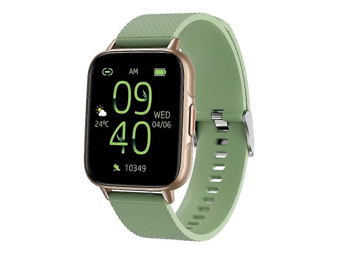 Reloj inteligente Fw02 con correa de silicona y pantalla cuadrada de 1,7 pulgadas que monitoriza la frecuencia cardíaca y el oxígeno en sangre. Ly Ebike