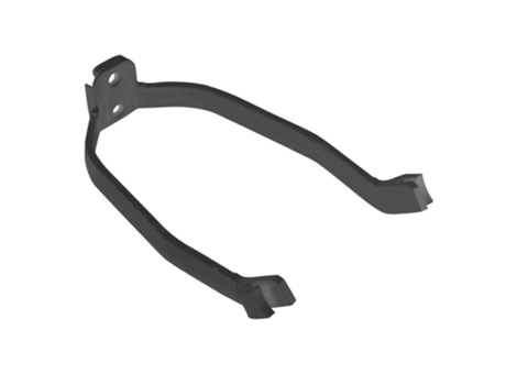 Soporte de guardabarros trasero delantero de alta densidad, guardabarros trasero de scooter eléctrico[Negro]
