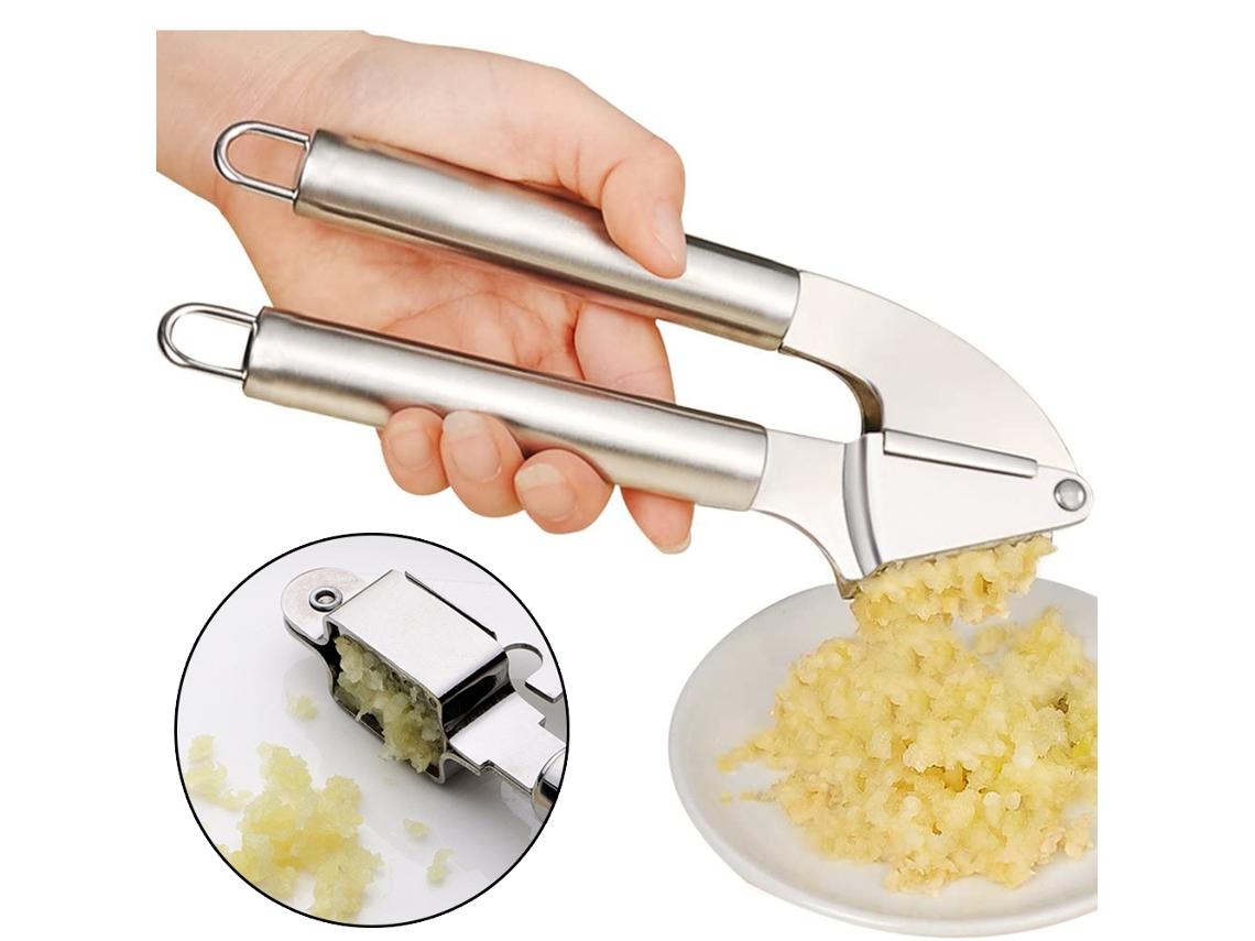 JILLIOPER Picadora de Acero Inoxidable de Gran Capacidad, Trituradora y Peladora, Diseño Ergonómico, Resistente a la Oxidación, Fácil Limpieza y Apta para Lavav