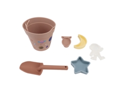Ats-juguetes De Nieve De Silicona Para Interacción Padre-hijo, Cubos Y Palas De Nieve Seguros Impermeables Para Niños Rosa