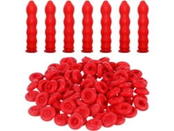 100 Tapas Para Tubos De Sellador, Cubiertas Impermeables Reutilizables.