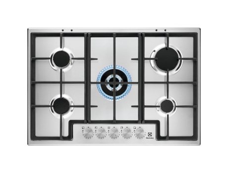 Placa de Encimera de gas de Encastre ELECTROLUX (744 mm - Acero inoxidable)