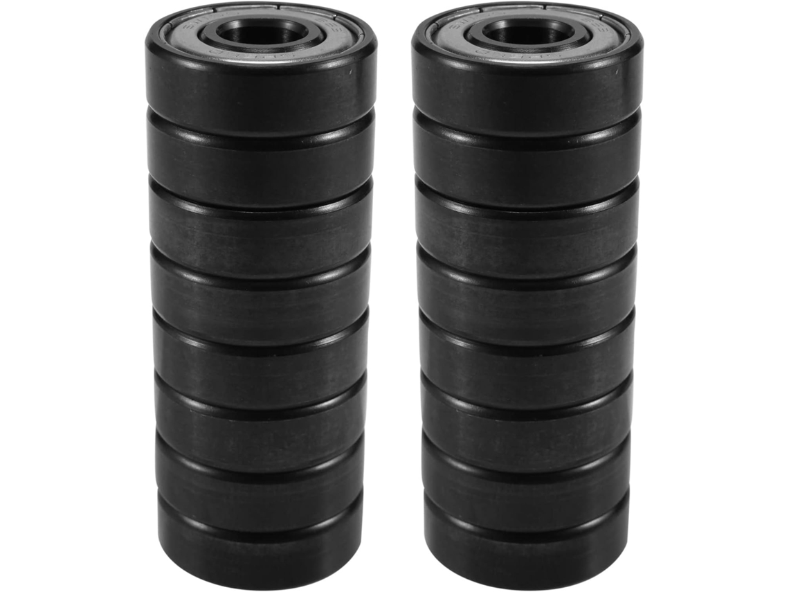 16 Piezas De Rodamientos Cerámicos Serie 608 8x22x7mm Abec-11 Híbridos 6 Bolas Blancas Zro2