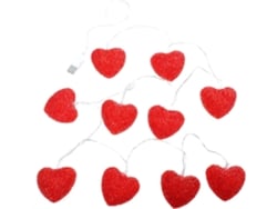 Corazón decorativo iluminado con luces LED para el Día de San Valentín y eventos festivos.