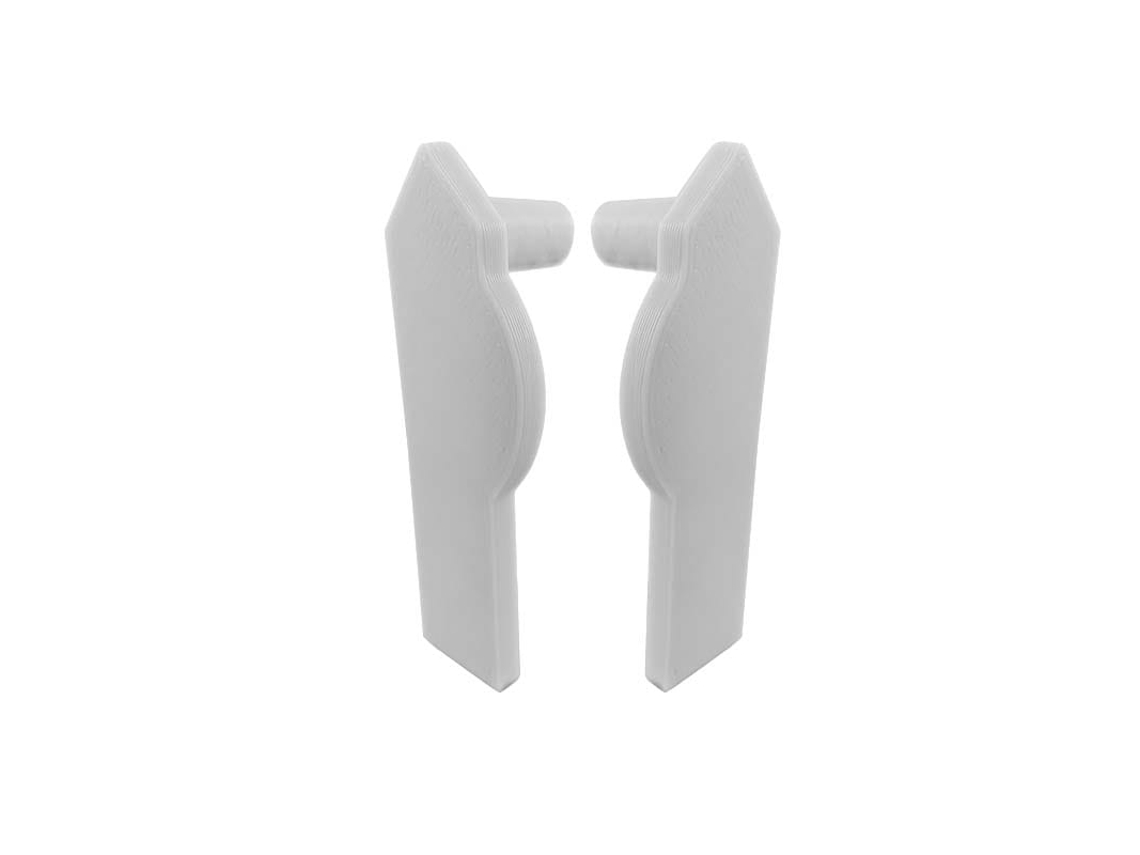 Perfil de rodapié de aluminio Renoplast® C2 con acabado de pared Lr  5cm Gris  Zócalo y perfil de zócalo