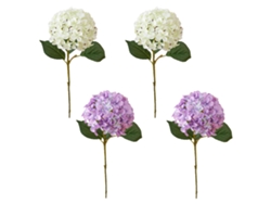 Ramos de hortensias artificiales 3D para el hogar y bodas - 4 unidades