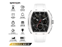 Reloj Electrónico De Moda (blanco) Con Alarma Luminosa E Impermeable