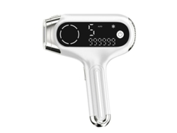 Dispositivo de depilación IPL con 5 niveles de intensidad, 999.999 destellos, luz fría y pantalla LED para resultados duraderos. Plateado Yizhood.