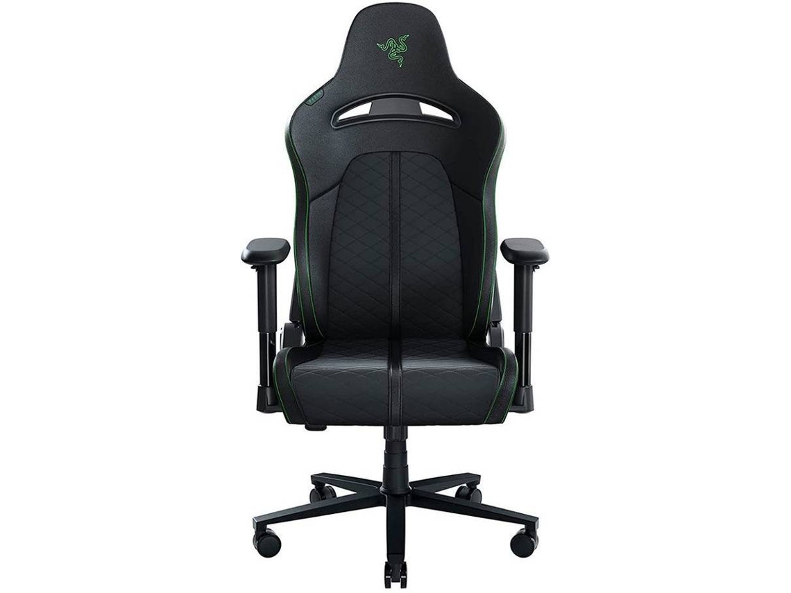 Silla Gaming Razer Enki X (Hasta 136 kg - Elevador a Gas Clase 4 - Negro y Verde)