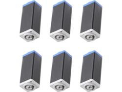 6 Adaptadores De Corriente Alterna, Acopladores, Led, Powercon, Conectores De Extensión Rectos