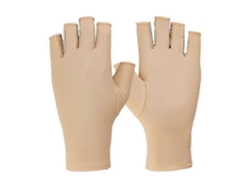 Guantes de medio dedo con protección UV para manicura, lámpara de uñas de gel, guantes deportivos para conducir NOSTALGIA88