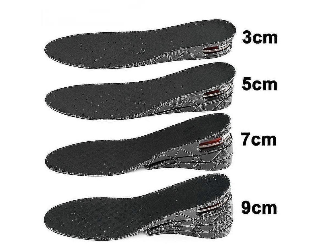 Palmilha invisível para aumento de altura, 3-9 cm, ajustável, confortável, respirável, tamanho único (7 cm)