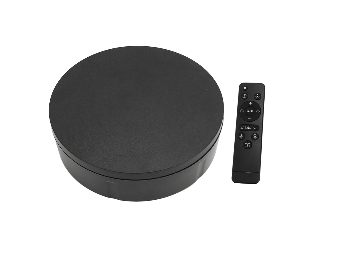 Base Giratória 360 Graus Com Controle Remoto Suporta 50kg Mesa Giratória Elétrica Para Fotografia 100‑240v Plugue Uk