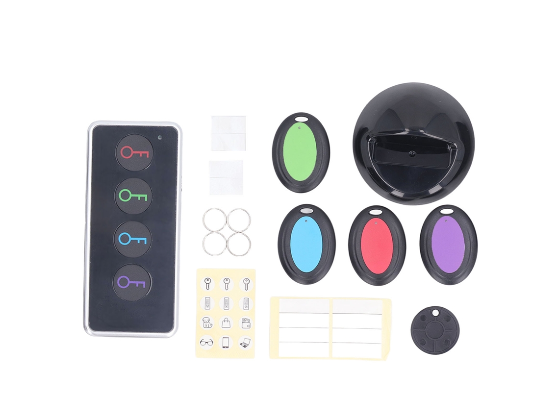 Localizador De Llaves 75-80db Dispositivo De Rastreo Con 4 Receptores Para Billetera 30-40m