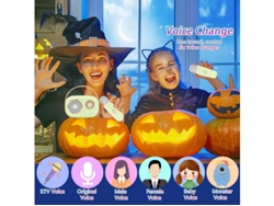 Mini máquina de karaoke para niños, altavoz Bluetooth portátil con 1 micrófono inalámbrico, juguetes para niños y niñas, regalos Yizhood