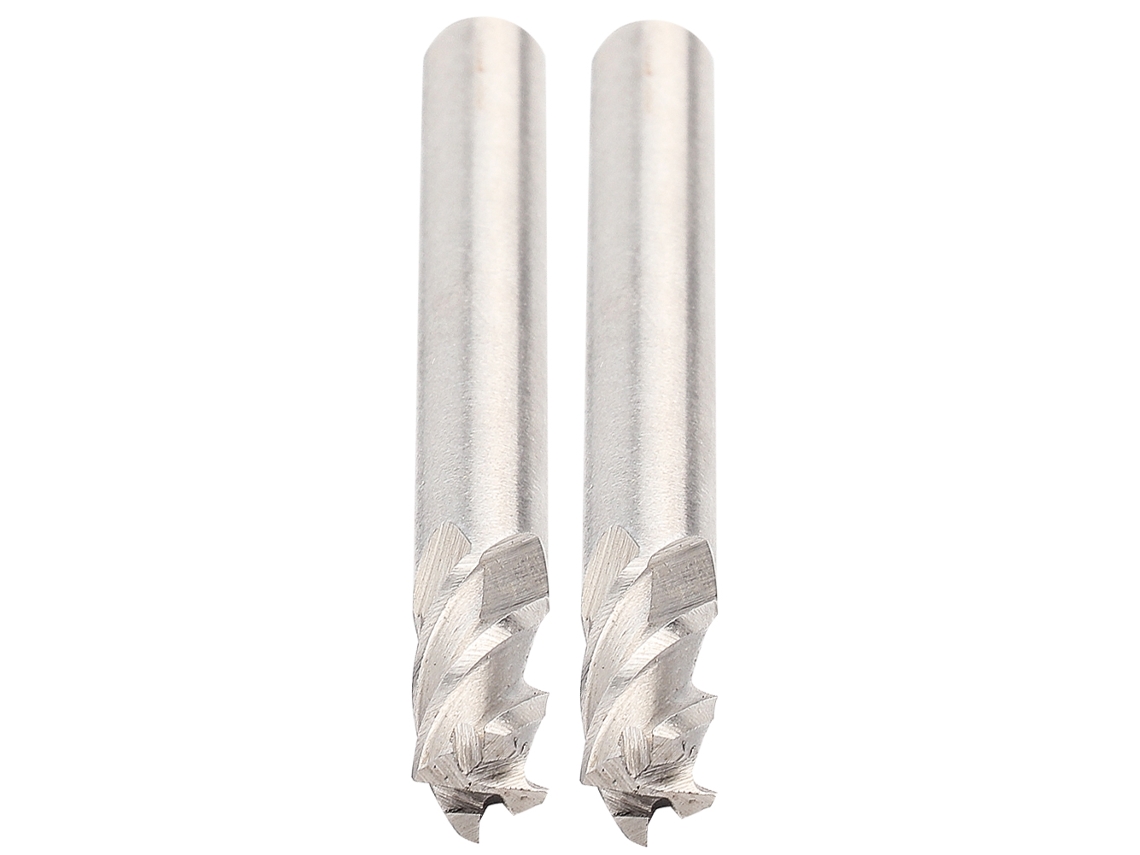 2 Brocas De Fresado Hss De 6 Mm Con 4 Ranuras Para Fresado Cnc, Corte De Metales Y Grabado.