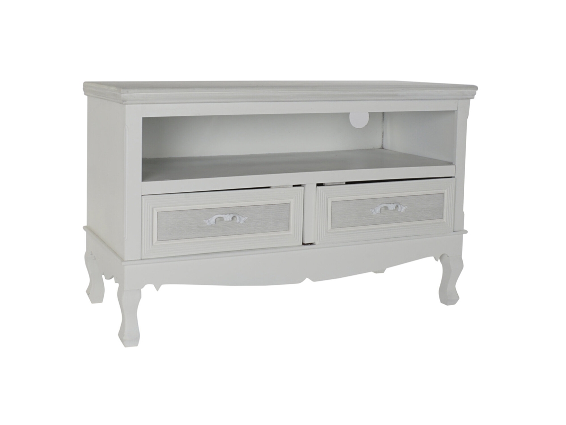Mesa Centro Madera Mdf Blanco 100x42x61cm