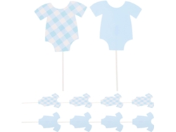 Decoraciones Para Tartas Con Forma De Body: 96 Piezas Para Baby Showers