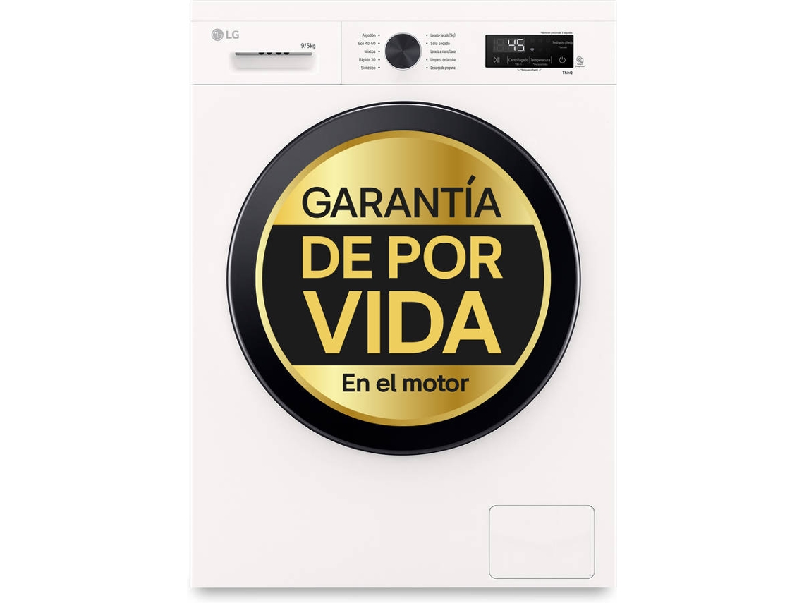 Lavasecadora LG W4X1095NWK (9/5 KG - 1400 rpm - Blanco)