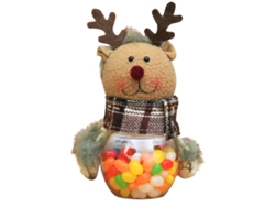 Caja de dulces de nieve navideña esponjosa para decoración de fiestas RNEMITERY