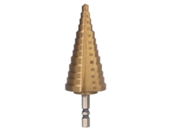 Broca Escalonada Hss Con Recubrimiento De Titanio, Cono Pagoda De 118°, Vástago Hexagonal De 6-35 Mm (1/4 Pulg.)