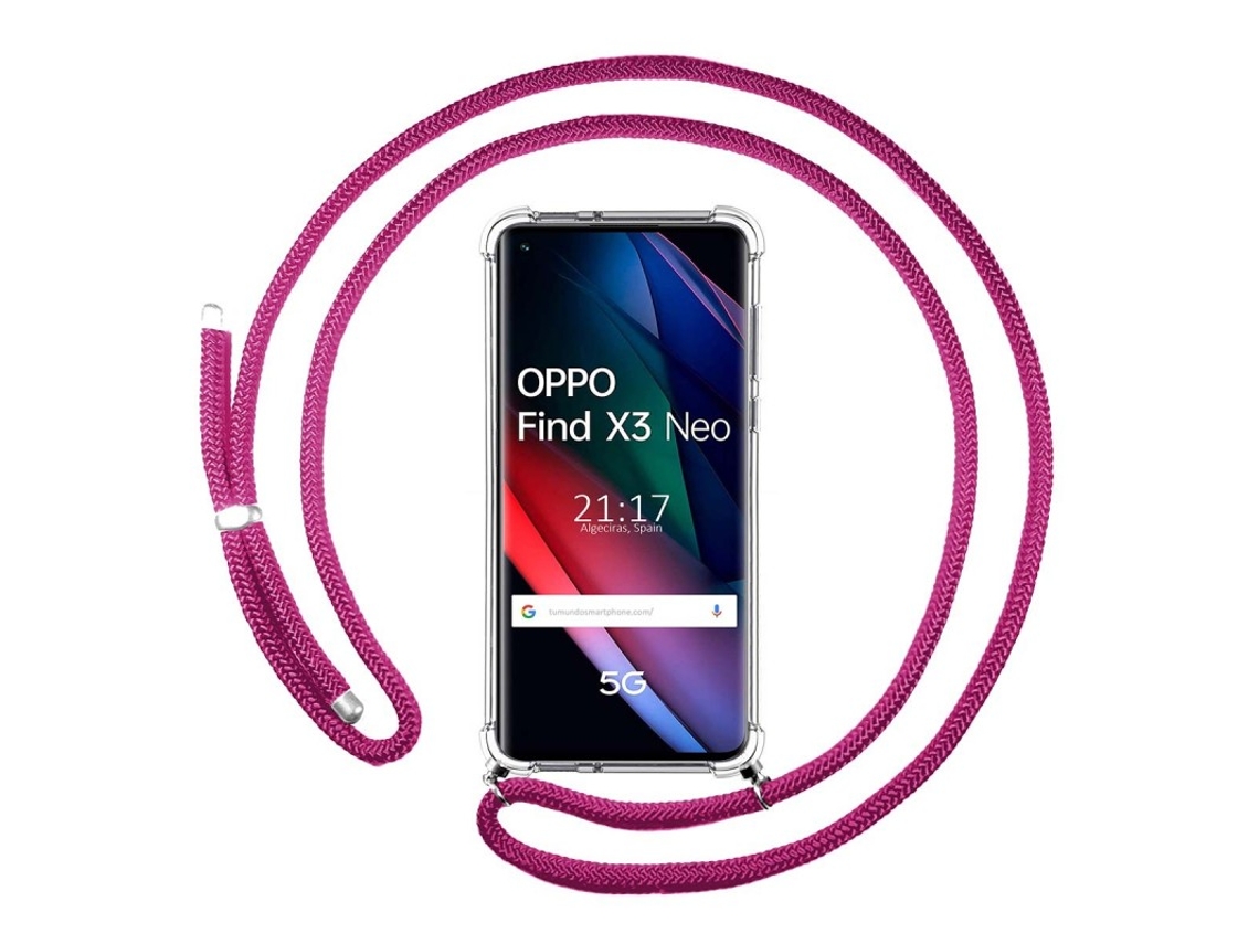 Carcasa Oppo Find X3 Neo 5G TUMUNDOSMARTPHONE Colgante Rosa