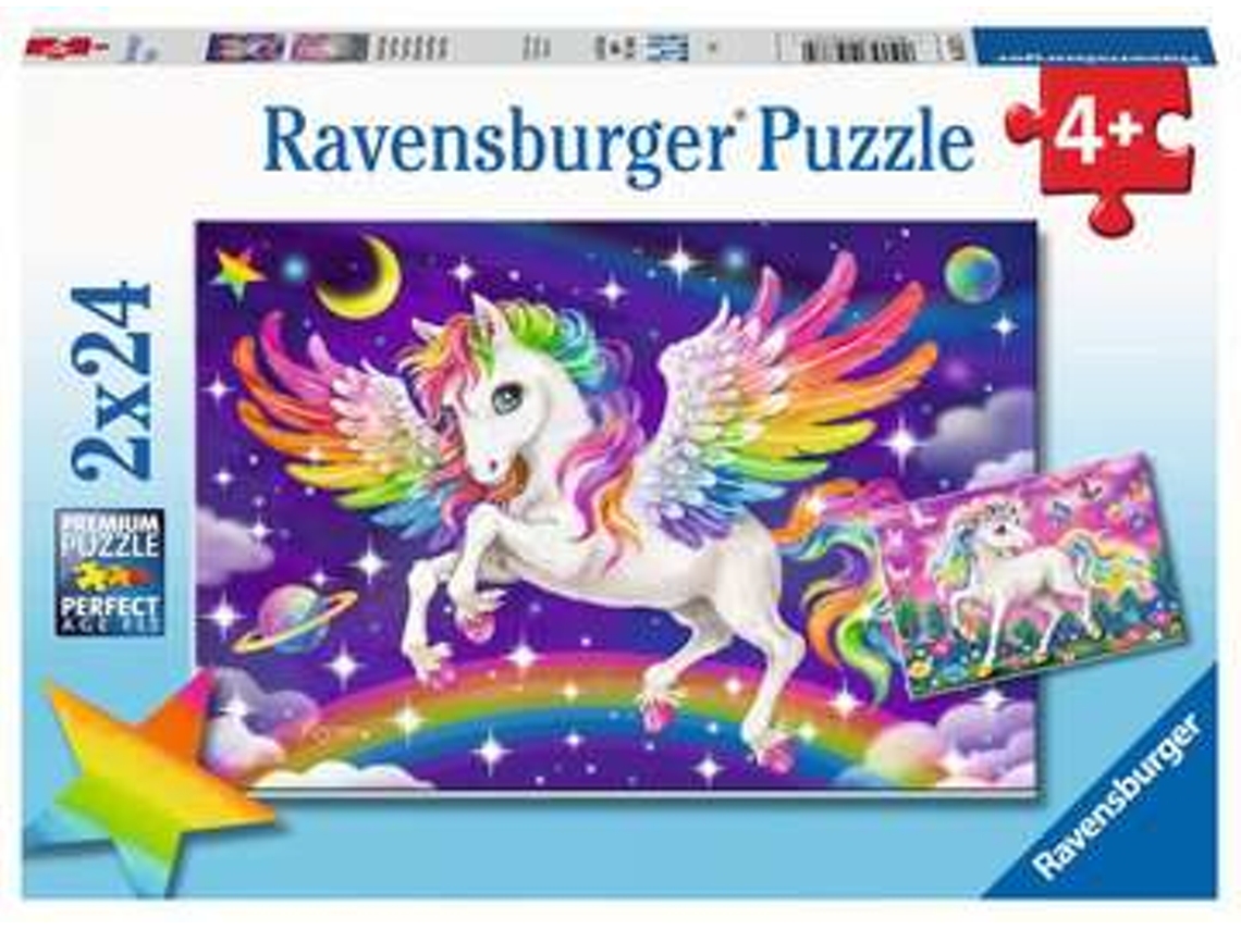 Puzzle RAVENSBURGER Unicorn and Pegasus rompecabezas 24 pieza(s) Fantasía