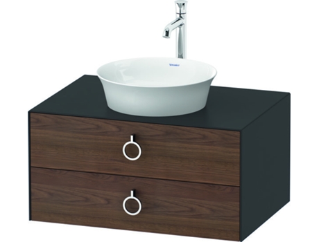 DURAVIT Tulip blanco, mueble de baño colgado en la pared, ancho 800 x fondo 550mm, con 2 cajones, con tirador, WT49900