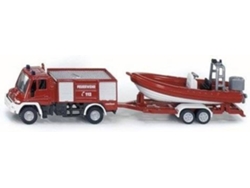 Camión Bomberos con Bote SIKU de Jugar Unimog (Edad Mínima: 3 )