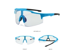 Gafas De Sol Fotocromáticas Deportivas Al Aire Libre Uv400 Hombres Mujeres Ciclismo Correr Azul Y Blanco Chrui