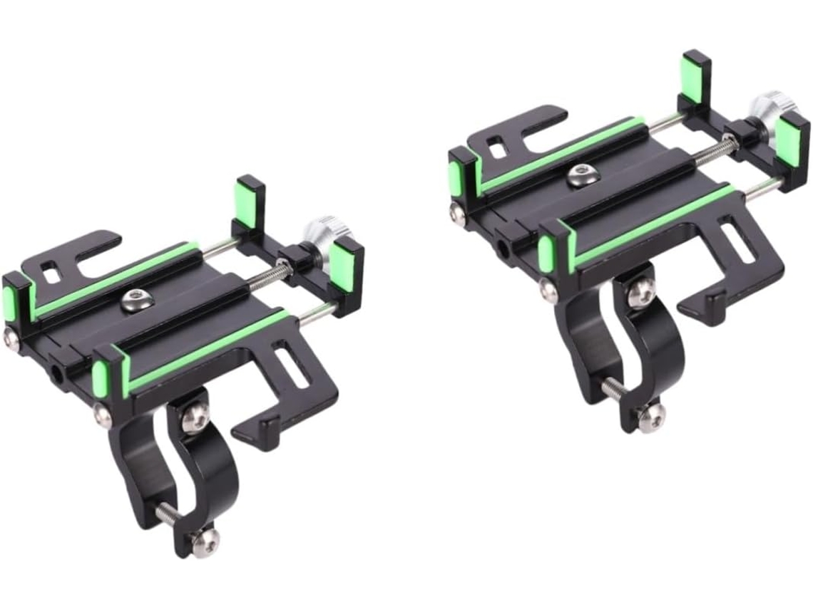 Soporte Ajustable De Aluminio De 2 Piezas Para Teléfono, Para Coche Y Oficina, Compatible