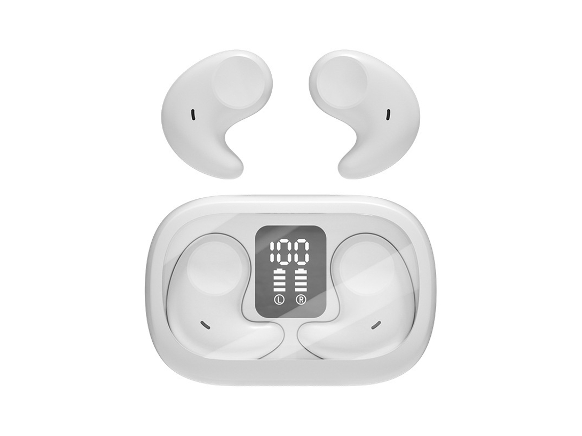 Tapones para los oídos inalámbricos para dormir con reducción de ruido Bluetooth 5.4 que se ajustan bien al oído y son adecuados para dormir de lado.