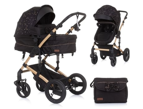 Carrito De Bebé Camea Dúo Convertible Con Bolso De CHIPOLINO Ebony