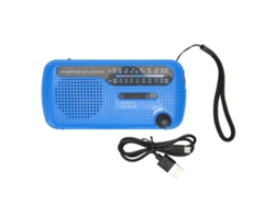 2026-radio Solar De Manivela Am Fm Sw1 Sw2 Con Linterna Led Multibanda Para Camping Y Emergencias Exterior Azul