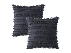 Juego De 2 Fundas De Almohada De Algodón Y Lino Estilo Bohemio, 45,7 X 45,7 Cm