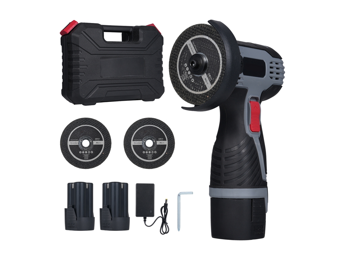 Amoladora Angular Inalámbrica De 28000 Rpm, Batería De 16,8 V Y 1500 Mah Con Cuchillas Led Para Cortar Y Pulir.