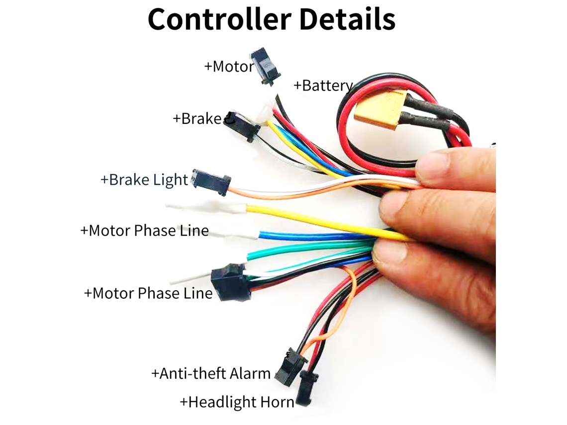 Controlador Inteligente De Motor Sin Escobillas + Pantalla Para Patinete Eléctrico Kugoo M4 De 48 V Y 10 Pulgadas De Aluminio.