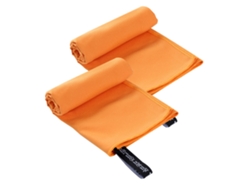 Conjunto de Toalla NEVEANCE Viajes Deportes Secado Rápido Súper Microfibra Naranja - 2pcs (Talla Única)
